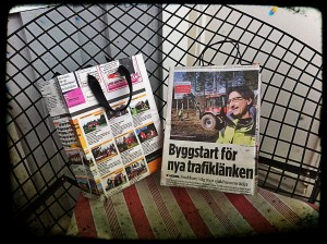Påsar av tidningen Ljusnan