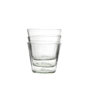 Stapelbara glas låga